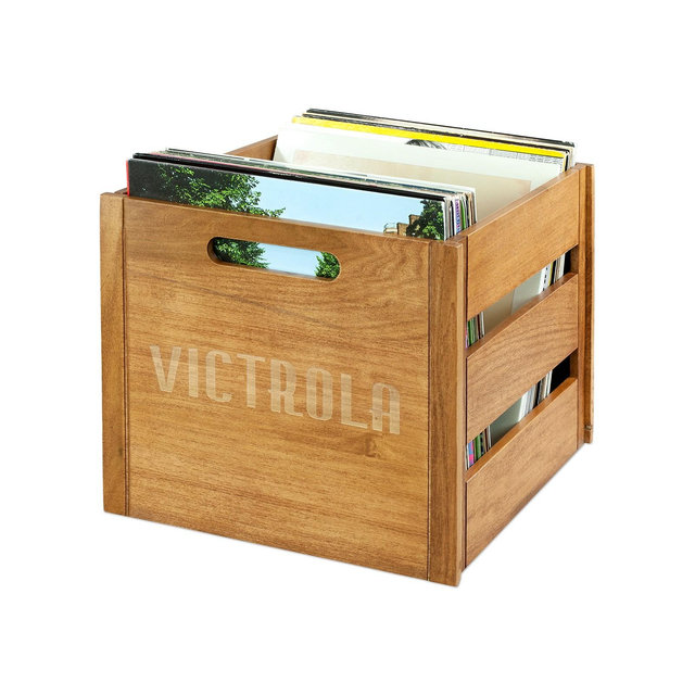 Victrola Wooden Record Crate