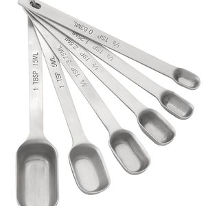 HIC Harold Import Co. - HIC Brands that Cook Essentials Stainless Steel Spice Spoons, 6-Piece Set