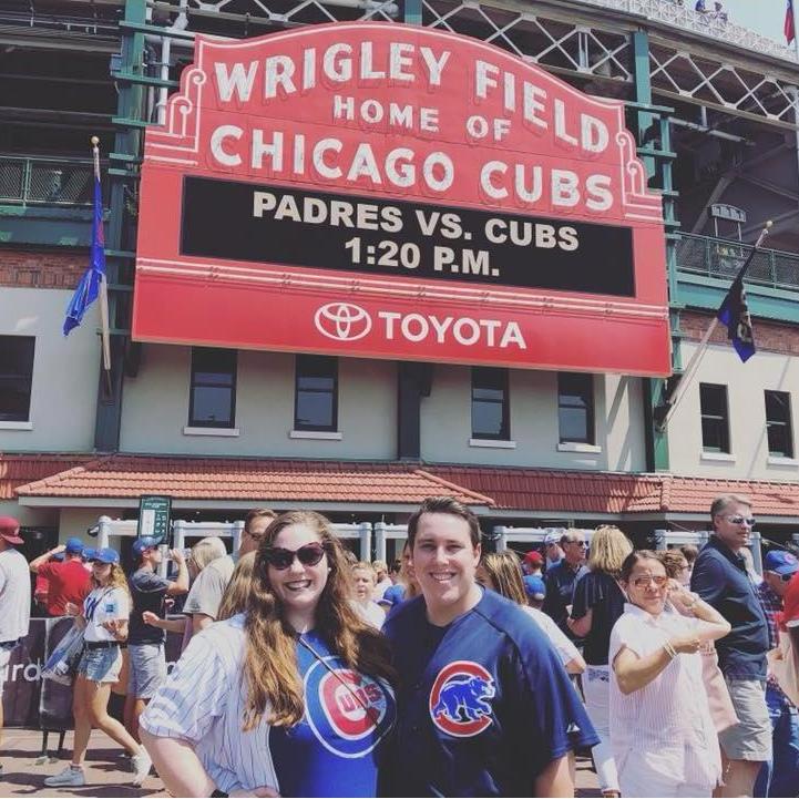 Our first Cubs game together!