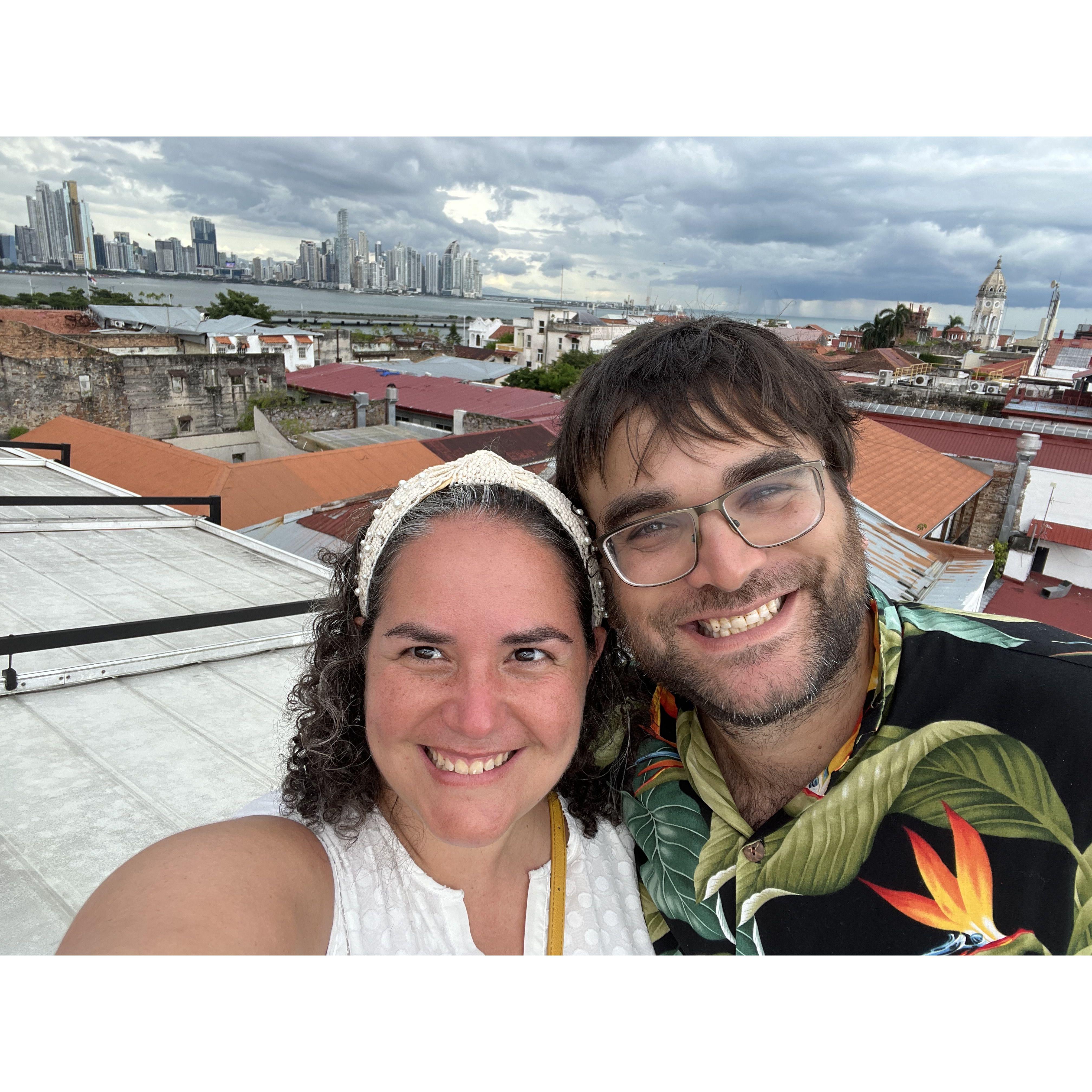 Our first international trip, to Panama!