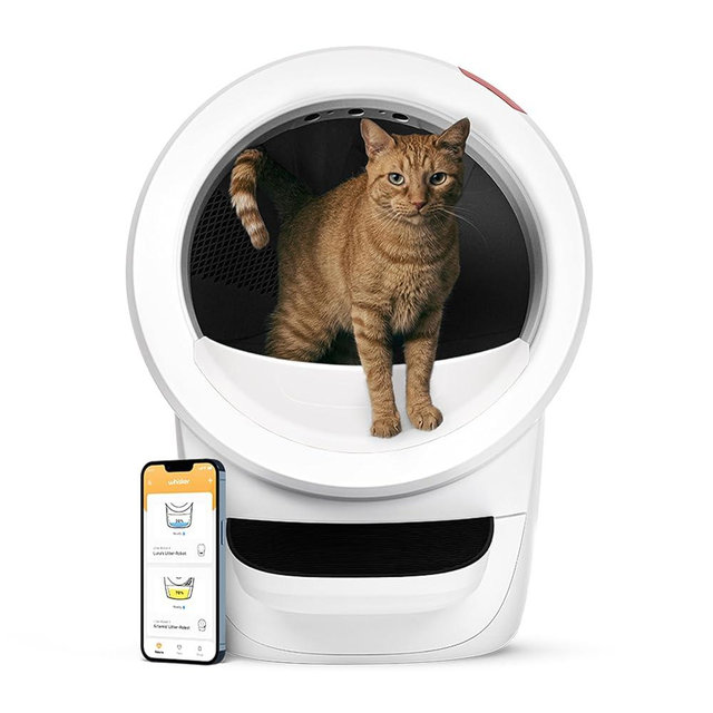 Litter-Robot 4 by Whisker, White - Automatic, Self-Cleaning Cat Litter Box, Helps Reduce Litter Box Odors, Works with Any Clumping Litter, WhiskerCare 1-Year Warranty