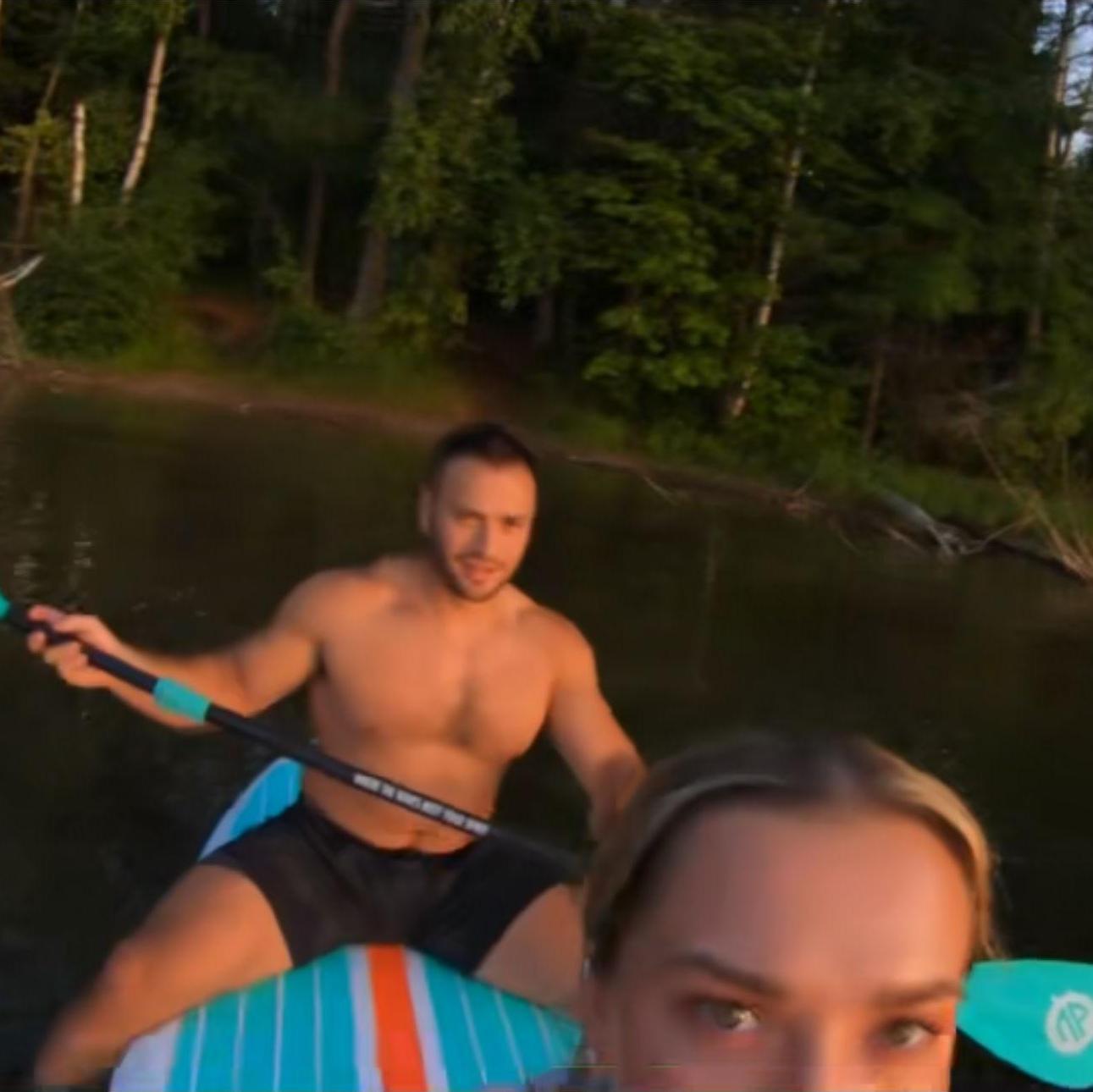 Wisconsin State Park camping trip (2024) and sharing a paddle board