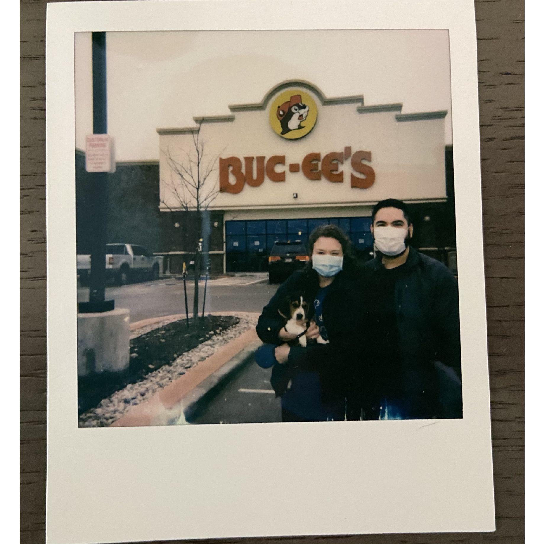 New addition to the family in February 2021! Picking up our baby boy, Darwin