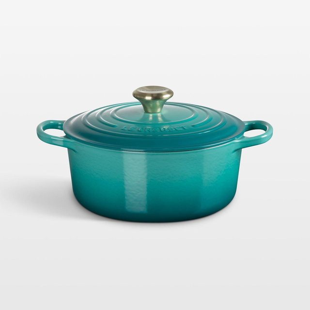 Le Creuset ® Signature 4.5-Qt. Riviera Enameled Cast Iron Round Dutch Oven