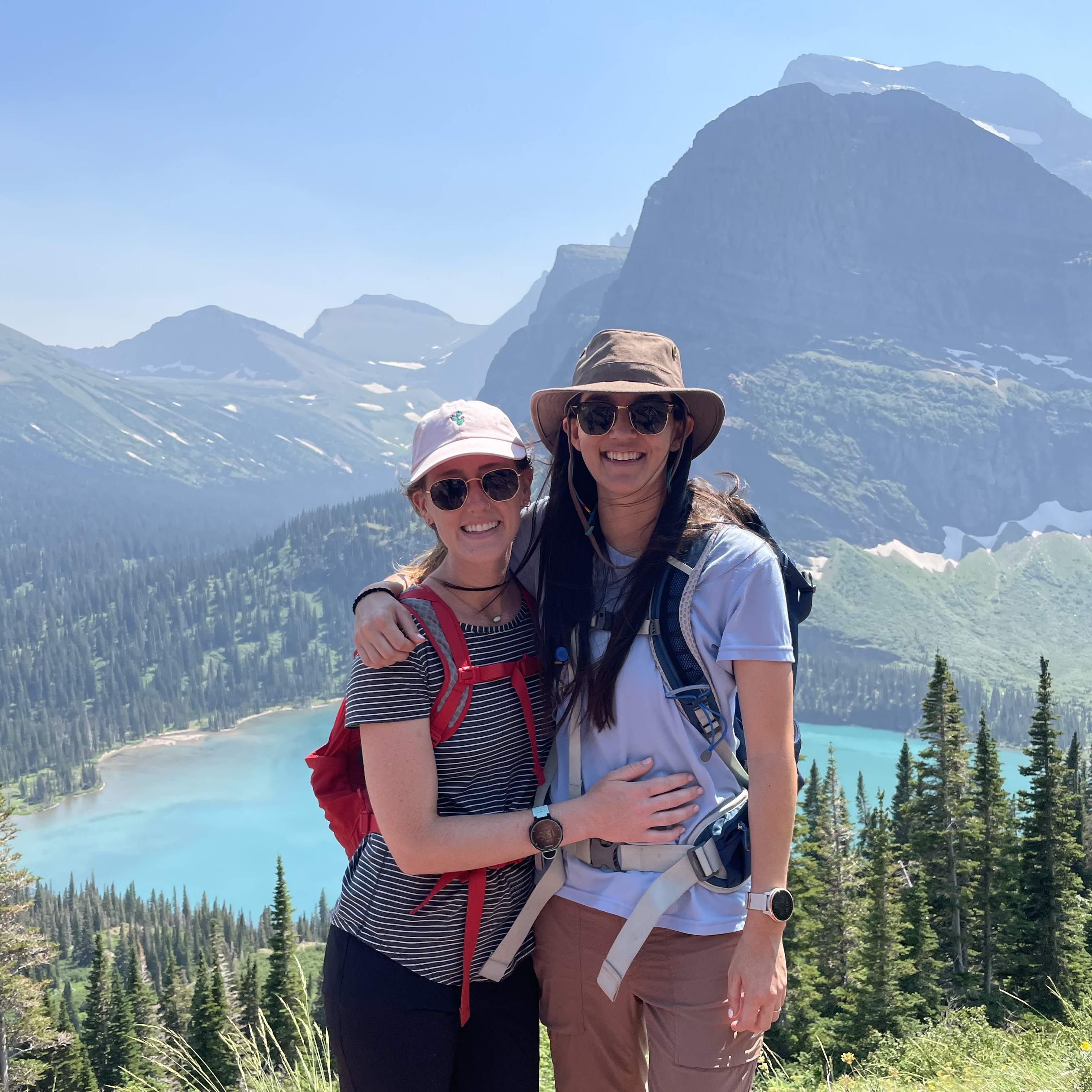 hiking grinnell glacier trail, glacier np
