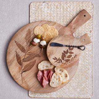 Leaf Embossed Serving Board, Set of 2