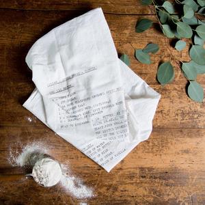 Syrian Donut Recipe Tea Towel