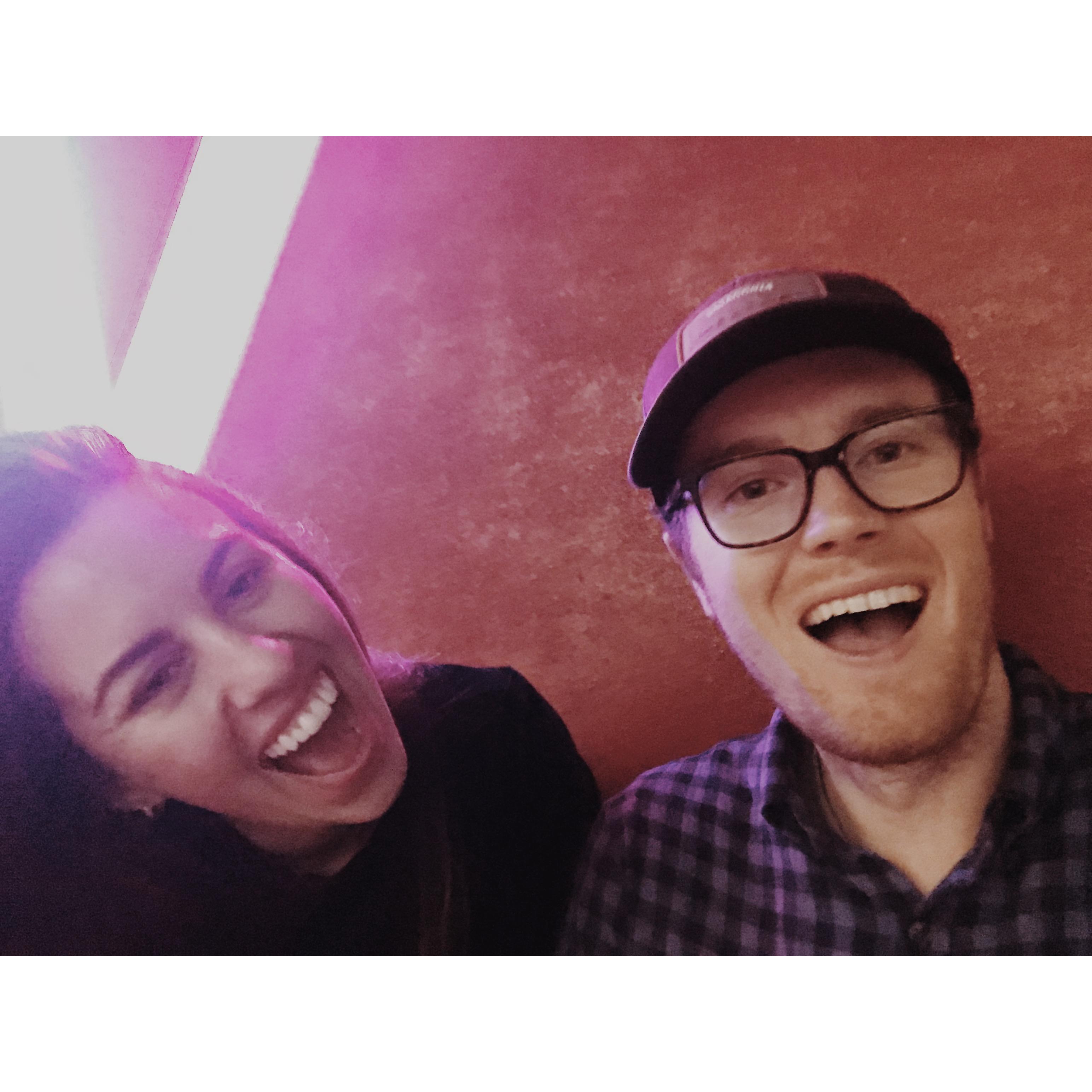 LCD Soundsystem concert, again. We said "RIP to the dance floor that we killed".