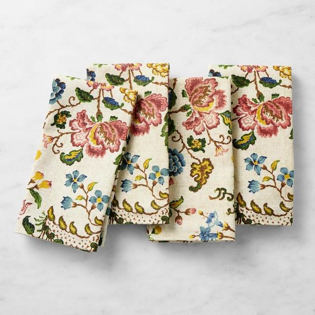 Provencal Floral Napkins, Set of 4, Multi-Colored