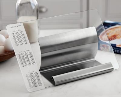 Glass & Stainless-Steel Cookbook Holder