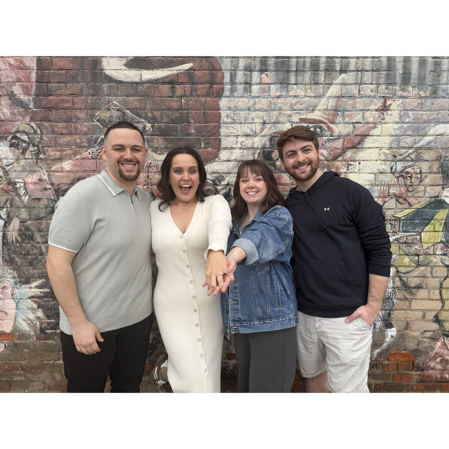 Celebrating with our proposal photography dream team, Ashley & Dylan!