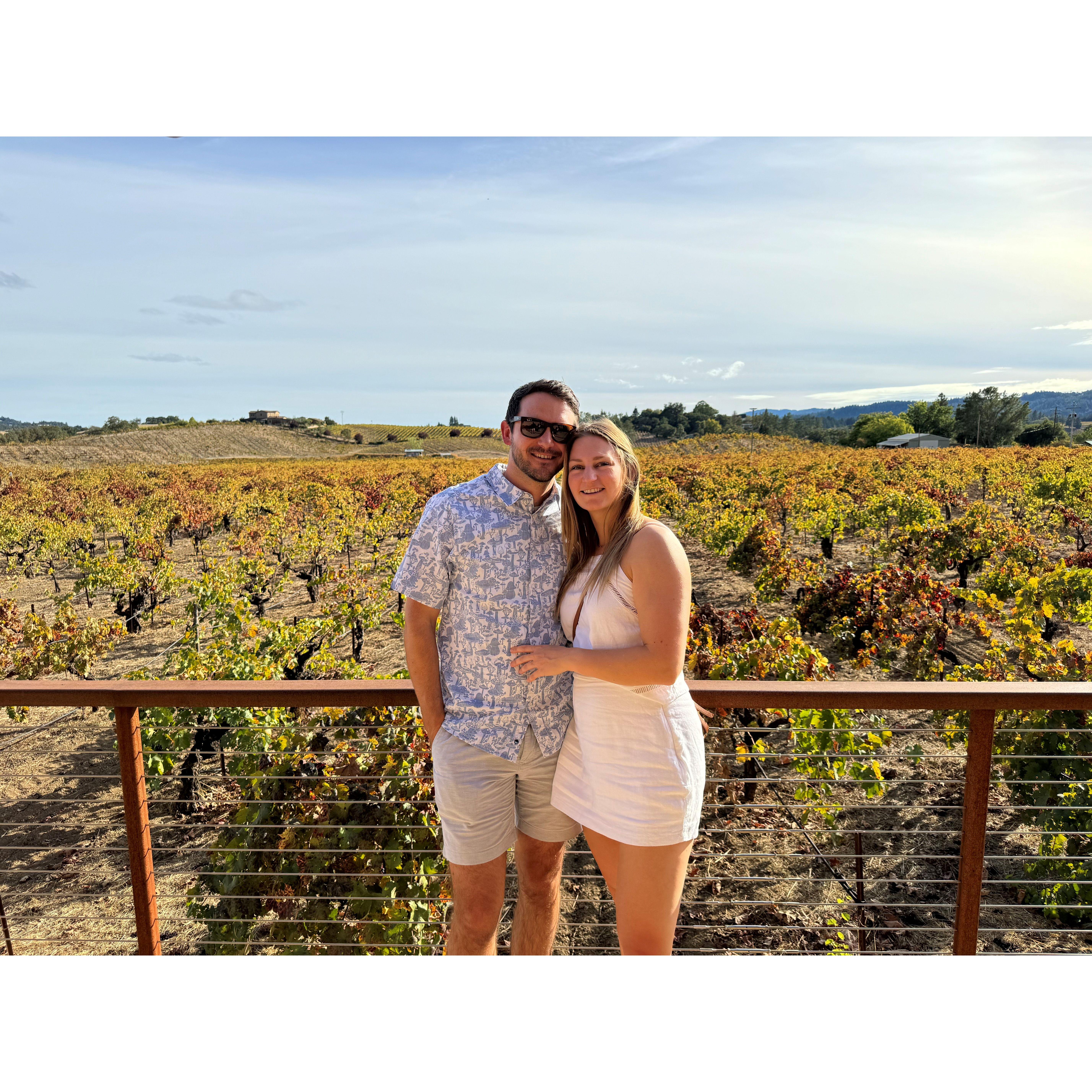 At our favorite winery in Sonoma