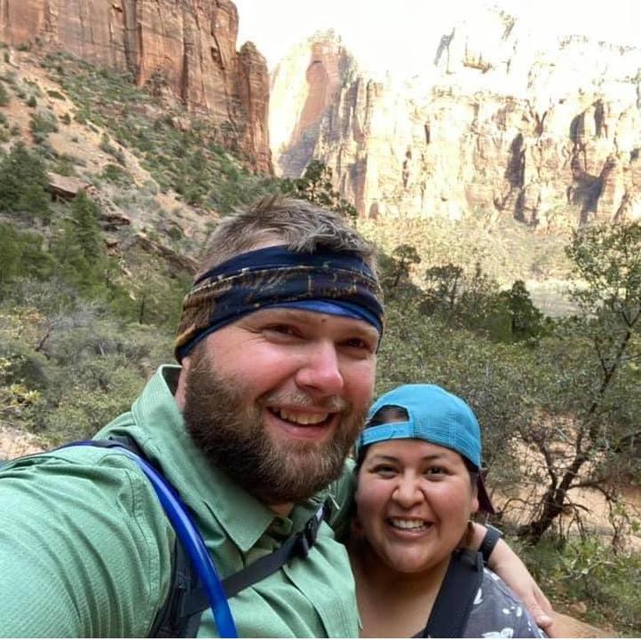 Hiking in Zion National Park! This is the place where he popped the question, and I said yes!