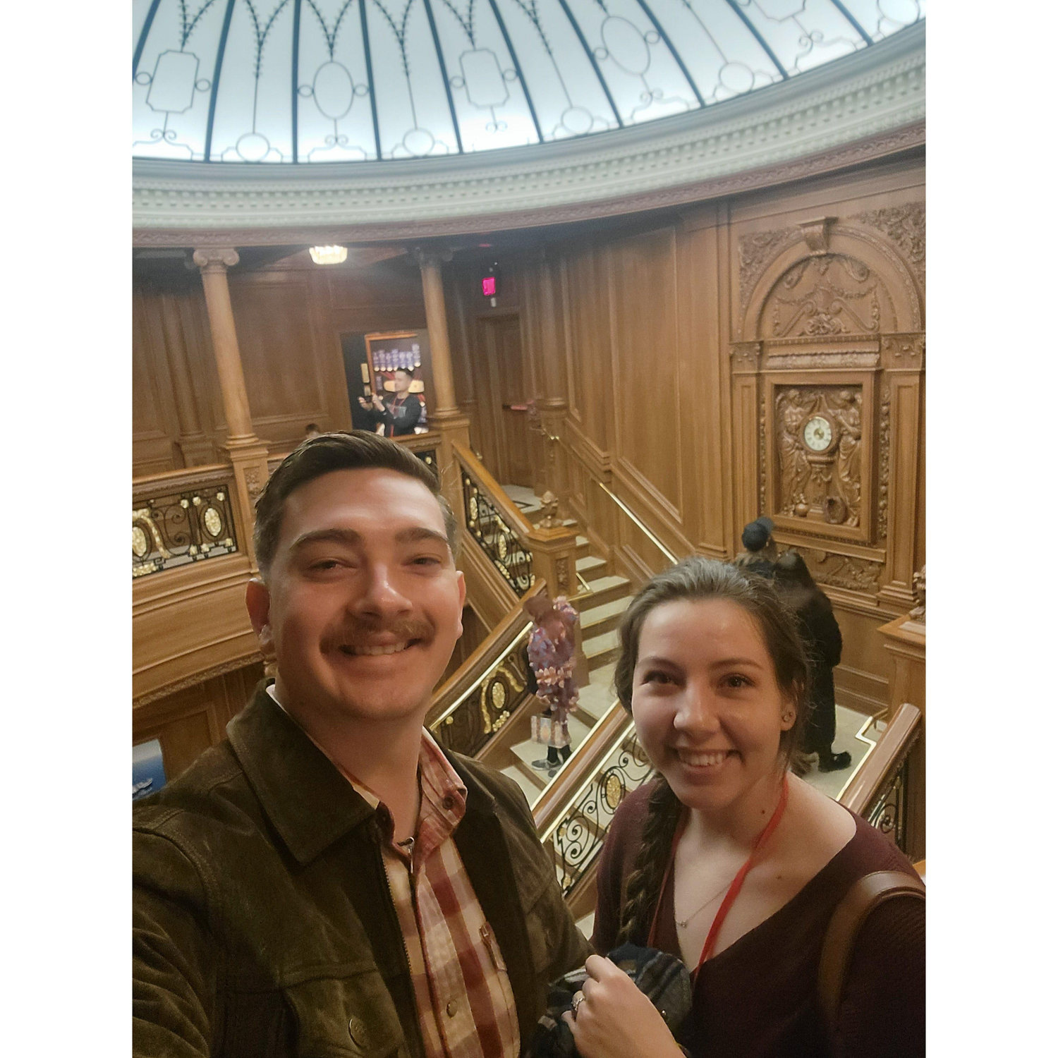 Our time on the Titanic, there was room for both on the door.