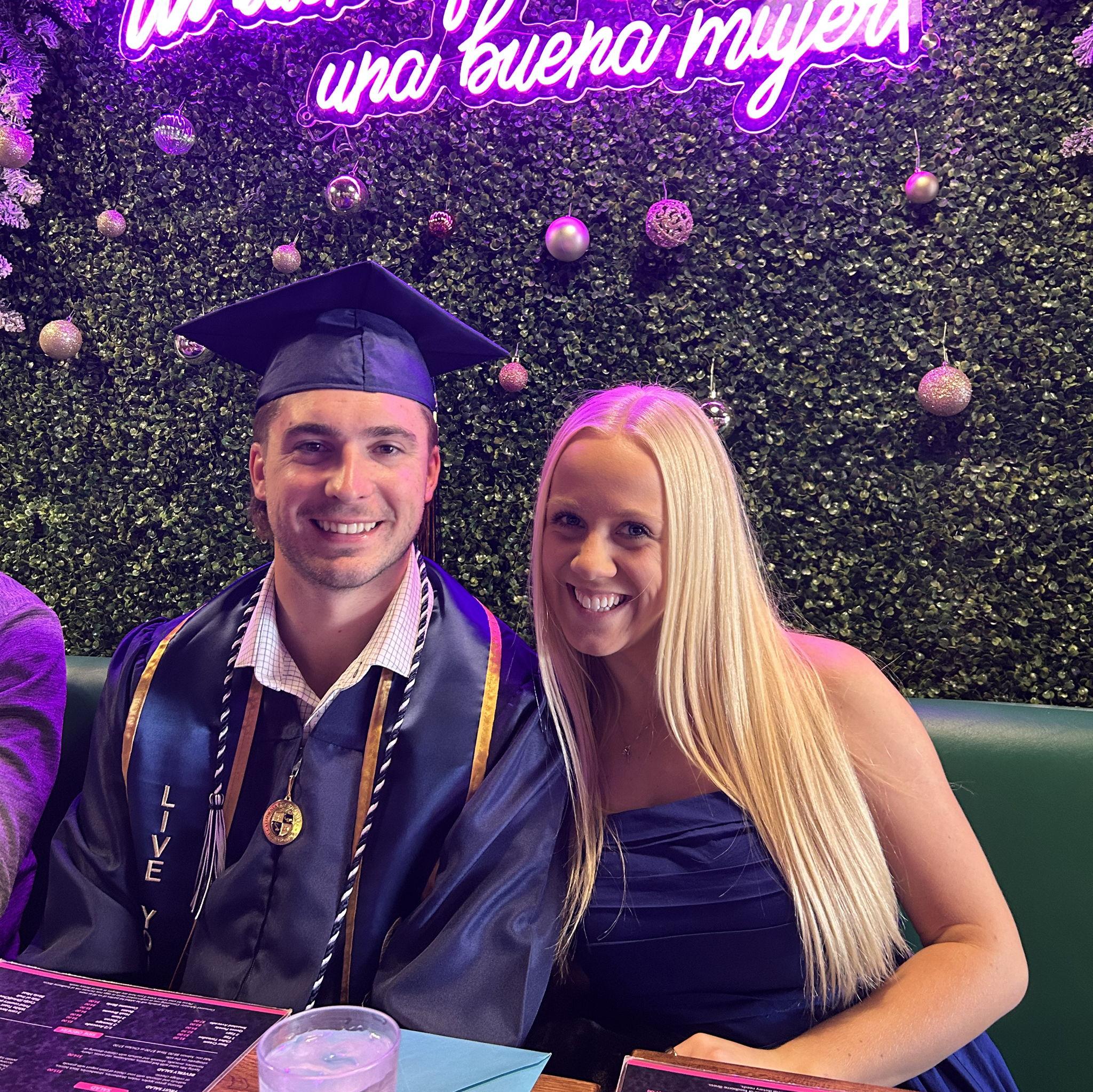 T's graduation! Lance up.