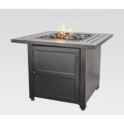 30" Outdoor Patio Gas Fire Pit with Steel Mantel Gray - Endless Summer