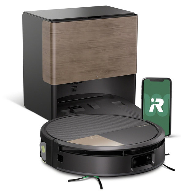 iRobot Roomba Max 705 Combo Vacuum & Mop + AutoWash Dock Self-Cleaning Roller, Retractable Mop Cover, Self-Empties 75 Days, Avoids Objects Black