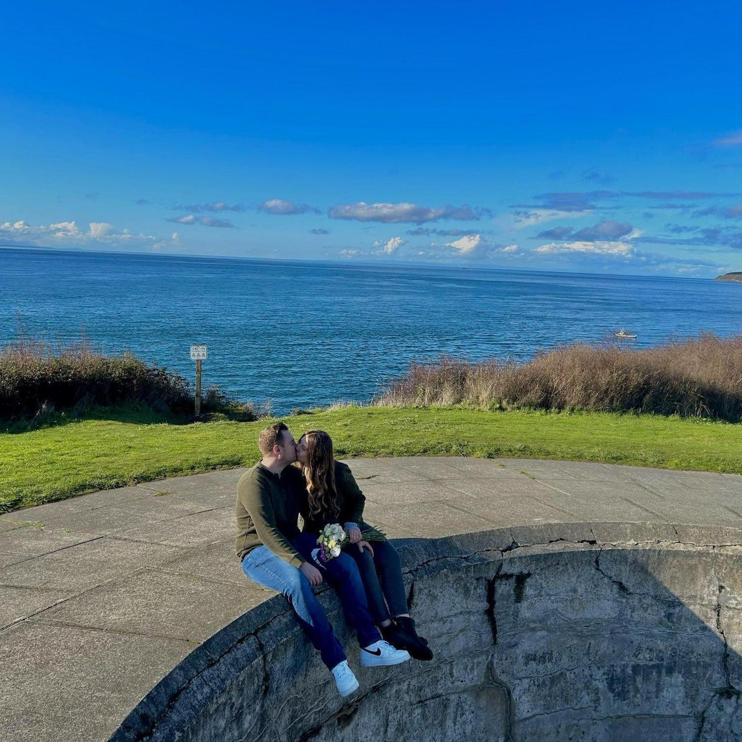 November 2023. Fort Casey State Park where we got engaged.