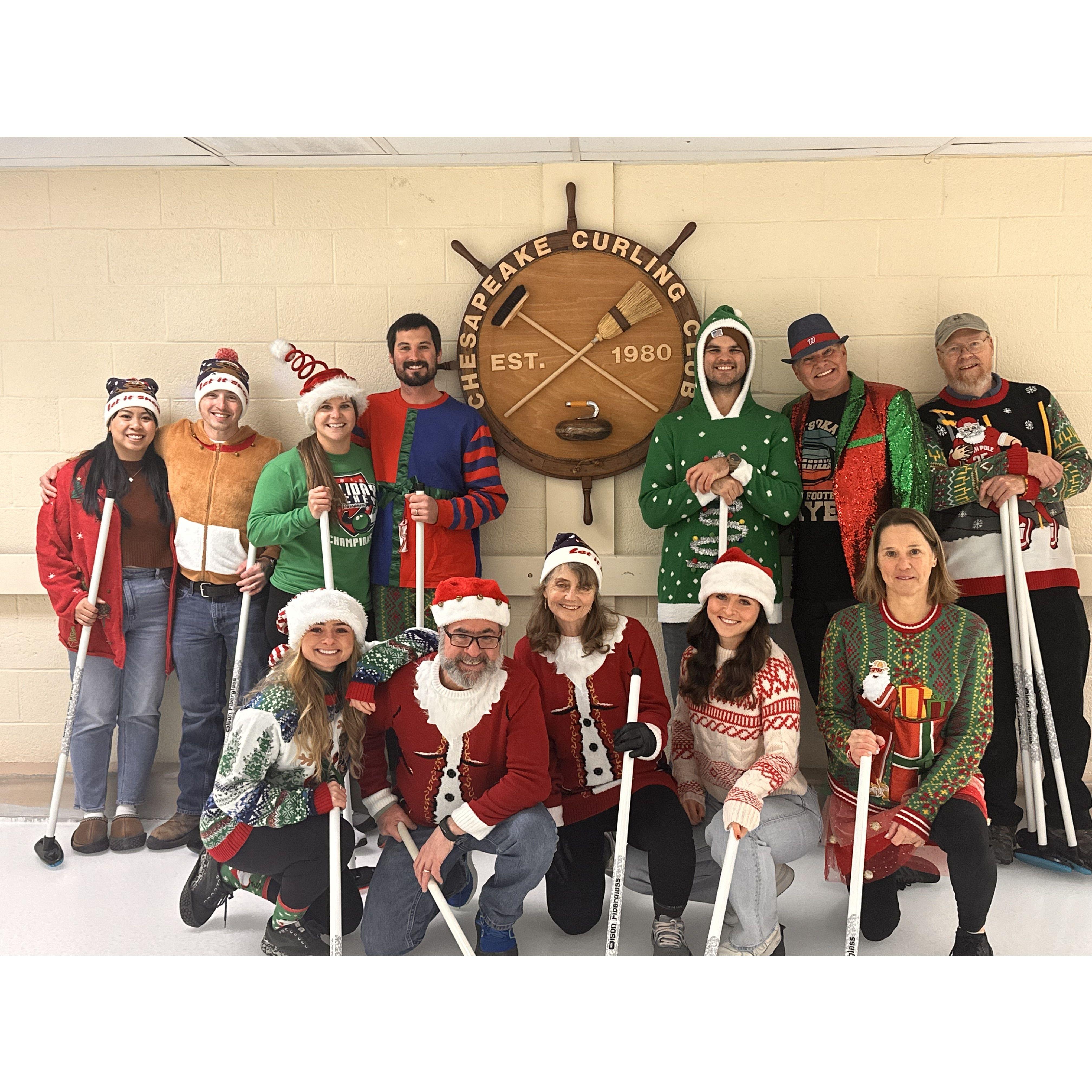 second annual curling trip with both families!