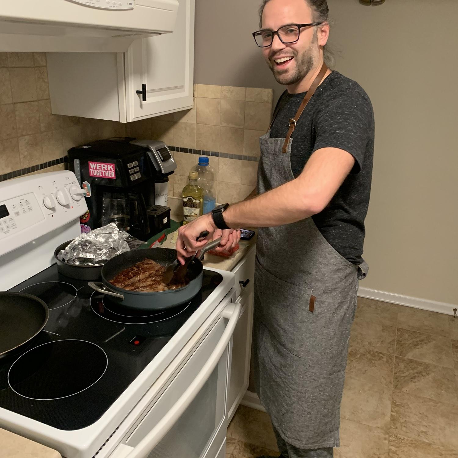Cooking dinner!!! @Condo