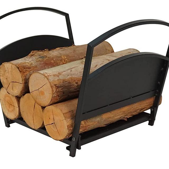 Fireplace Log Holder Folding Firewood Rack,Stacking Rack,Storage Rack for Firewood, Indoor, Outdoor,Heavy Duty Steel