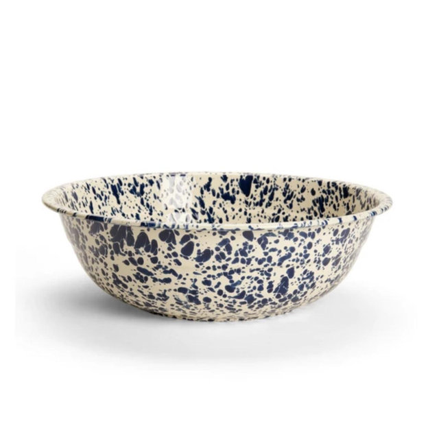 Splatter Medium Basin - Navy & Cream