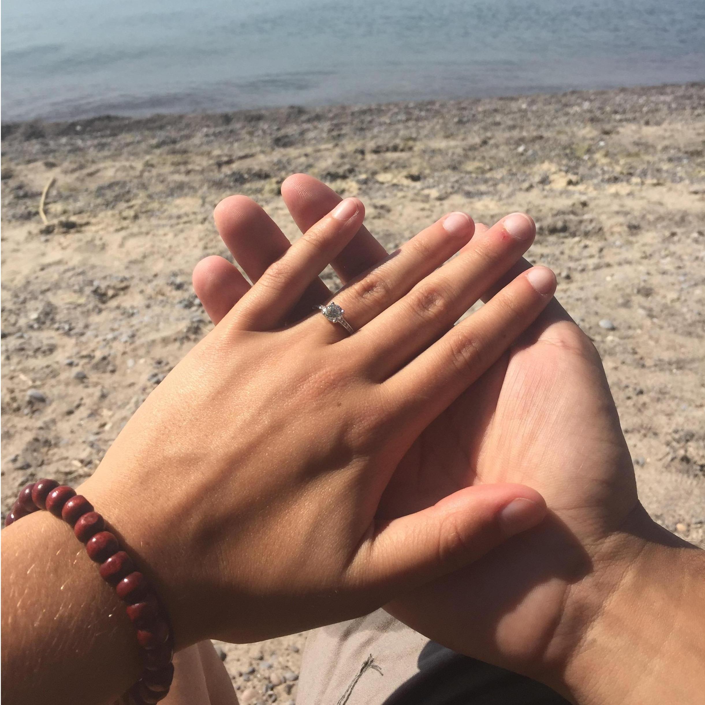 Jenn said "of course!" at Darlington Provincial Park on the shores of Lake Ontario.