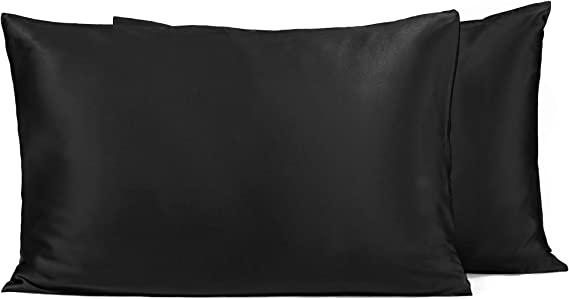 Black Silk Pillowcases