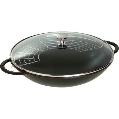 Staub Enameled Cast Iron Wok Set, 6-Qt.