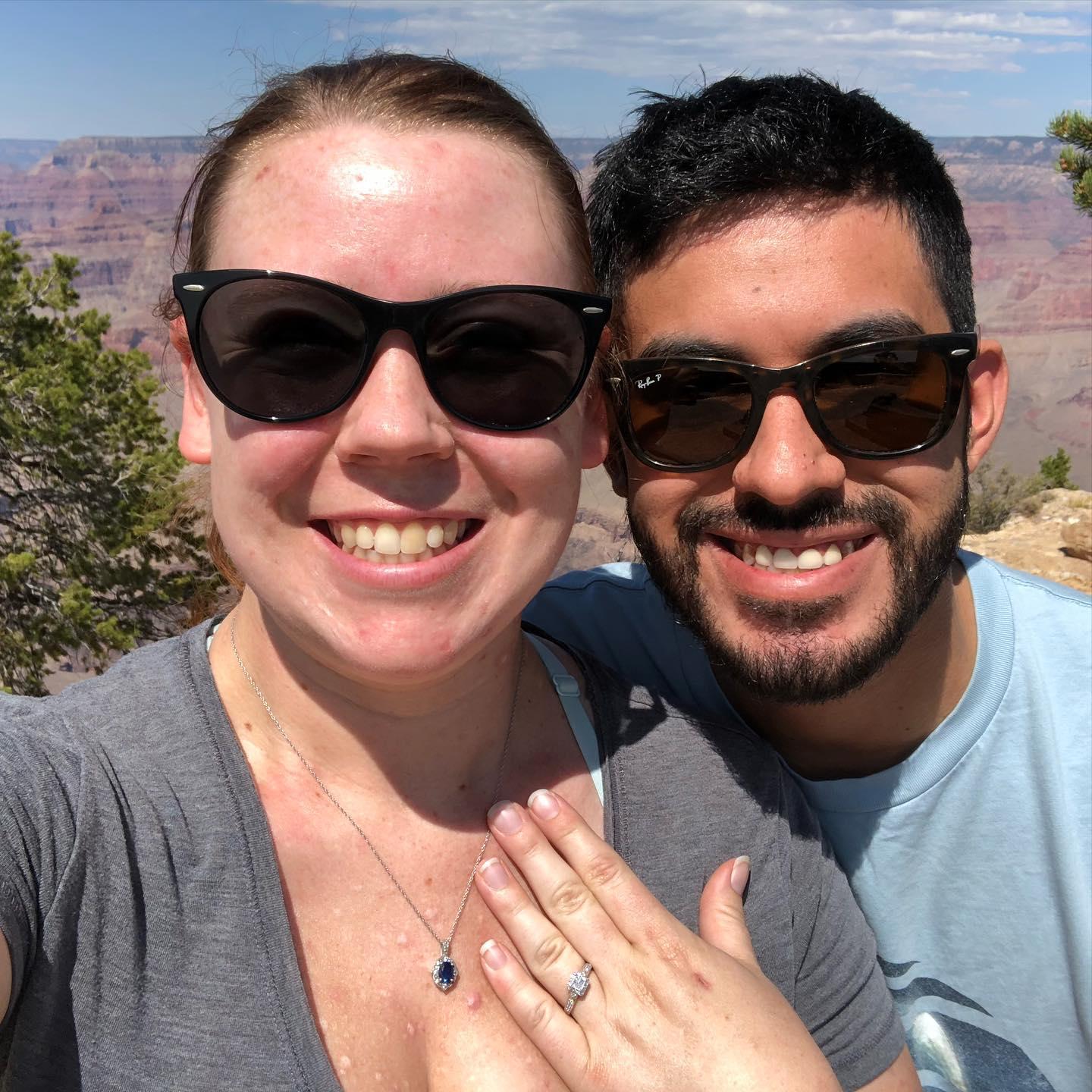 The moment after Jaime proposed!