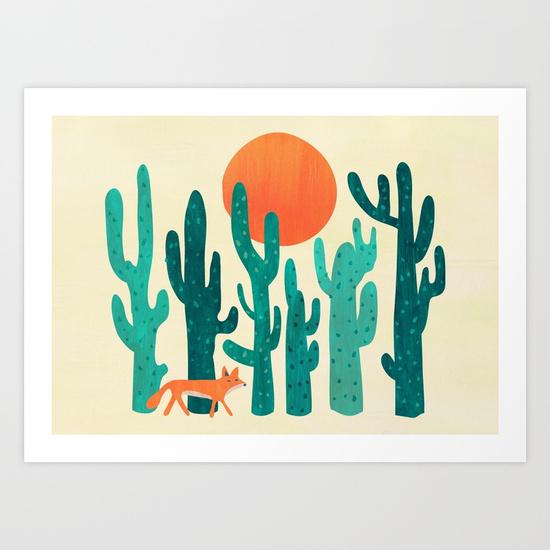 Desert fox print