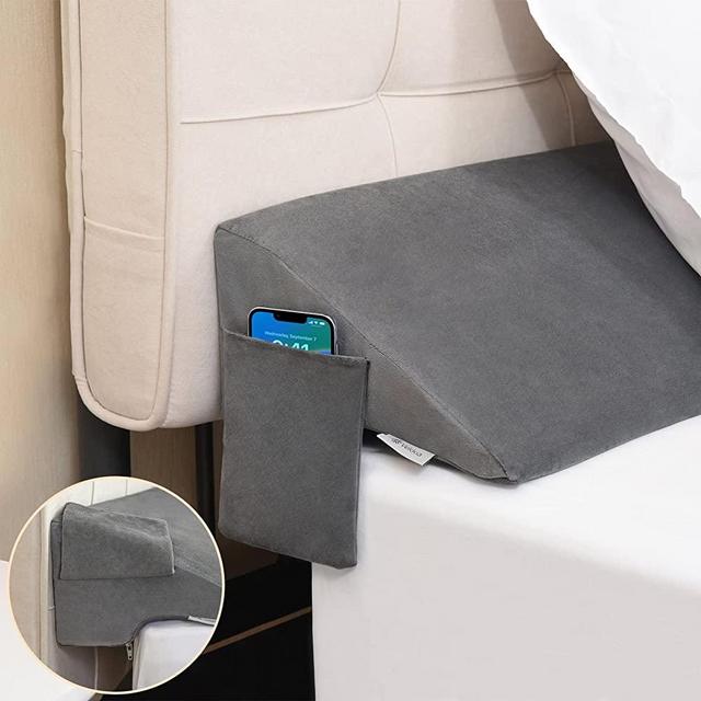 Vekkia Queen( 60"x10"x6") Bed Wedge Pillow/Headboard Pillow/Mattress Wedge/Bed Gap Filler,Close The Gap (0-5") Between Your Mattress and Headboard,Gray