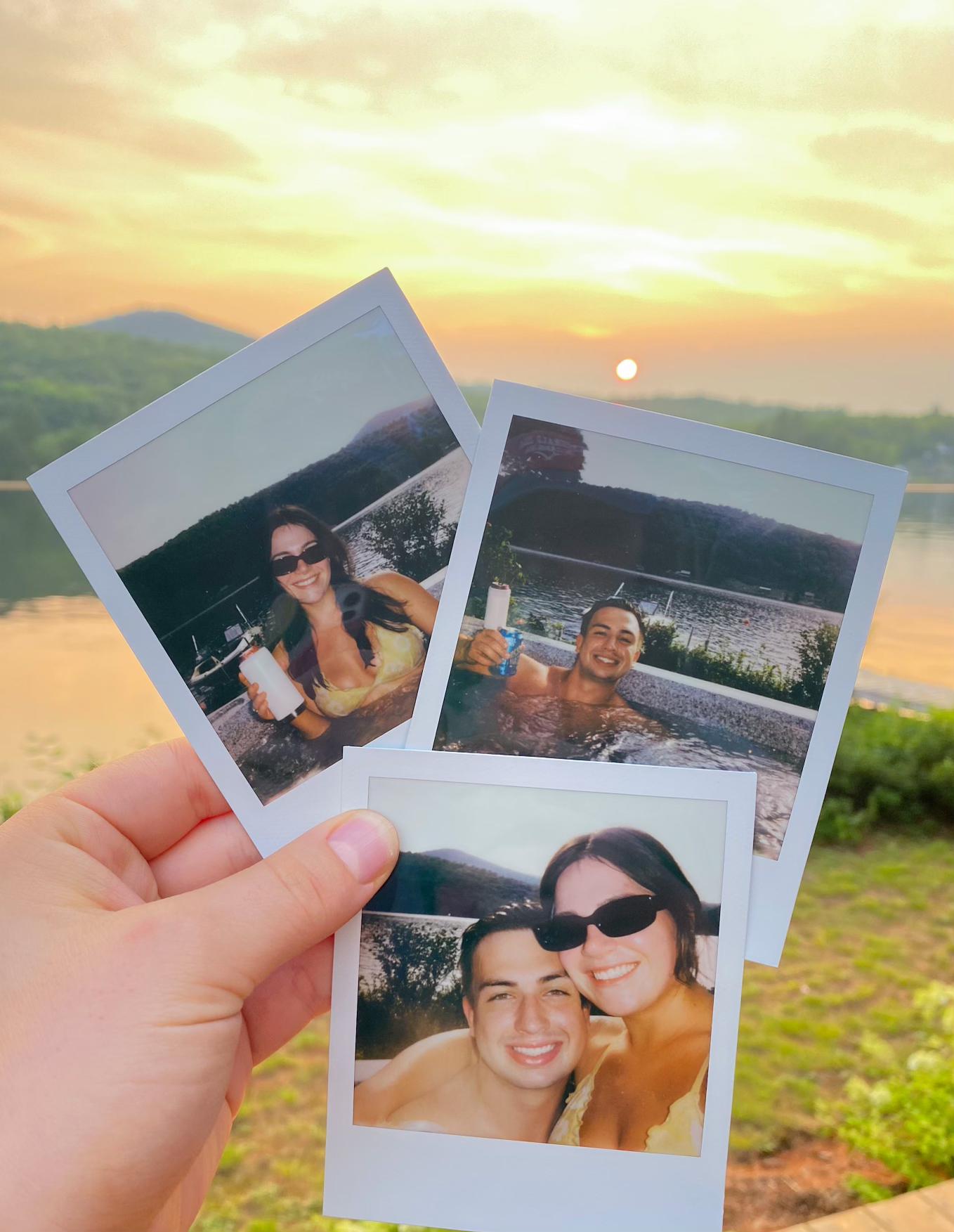 an evening in the hot tub in Groton, VT