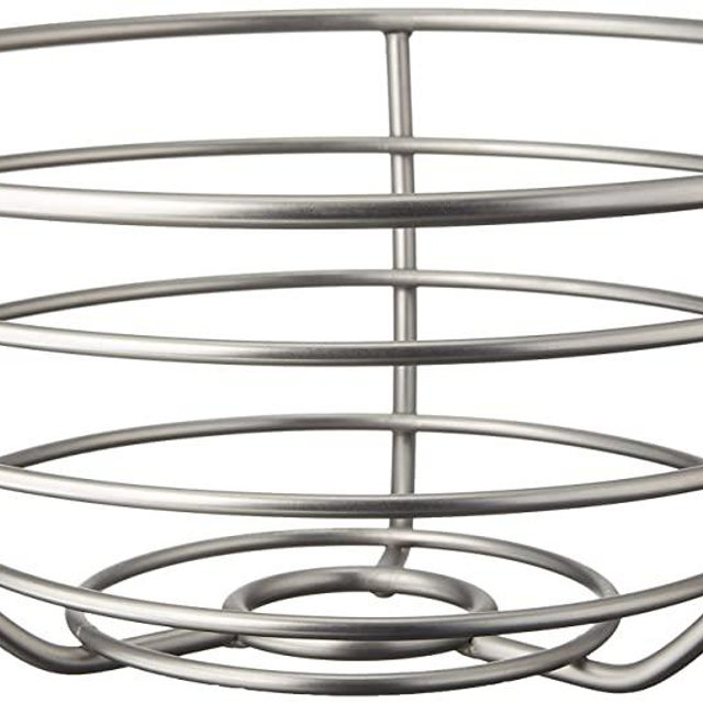 Spectrum Diversified Euro Fruit Bowl & Produce Basket Modern Countertop Food Storage for Fruits & Vegetables, Sleek Design With Sturdy Steel Construction