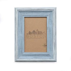 4x6 Picture Frame Distressed Blue - Mount Desktop Display, Frames by EcoHome