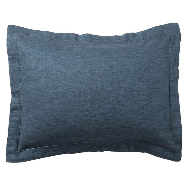 Belgian Flax Linen Sham, Denim, Standard, Set of 2