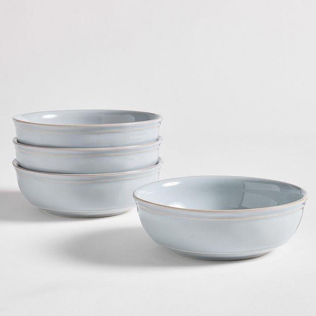 Cambria Stoneware Soup Bowls, Set of 4 - Chambray