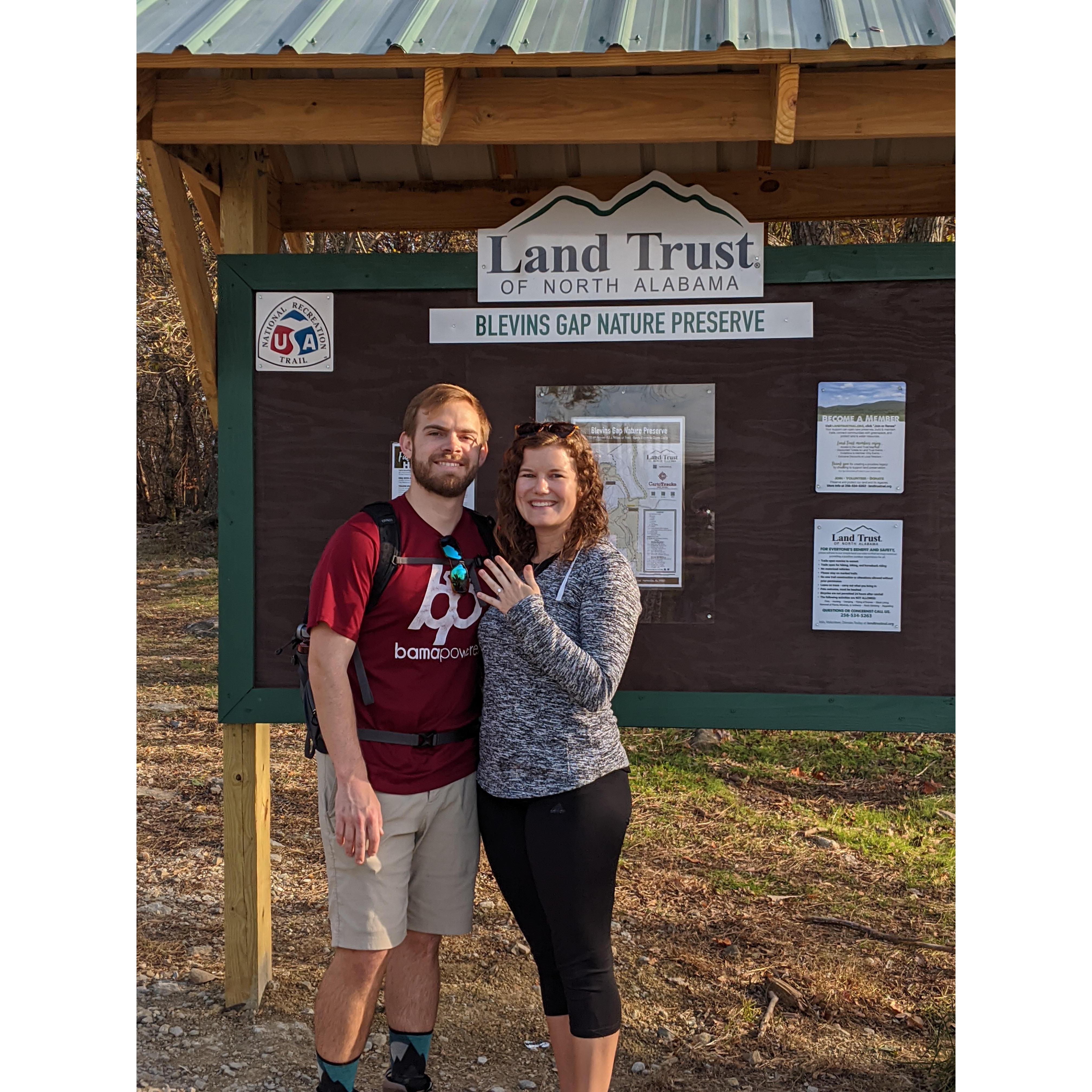 After our engagement hike!