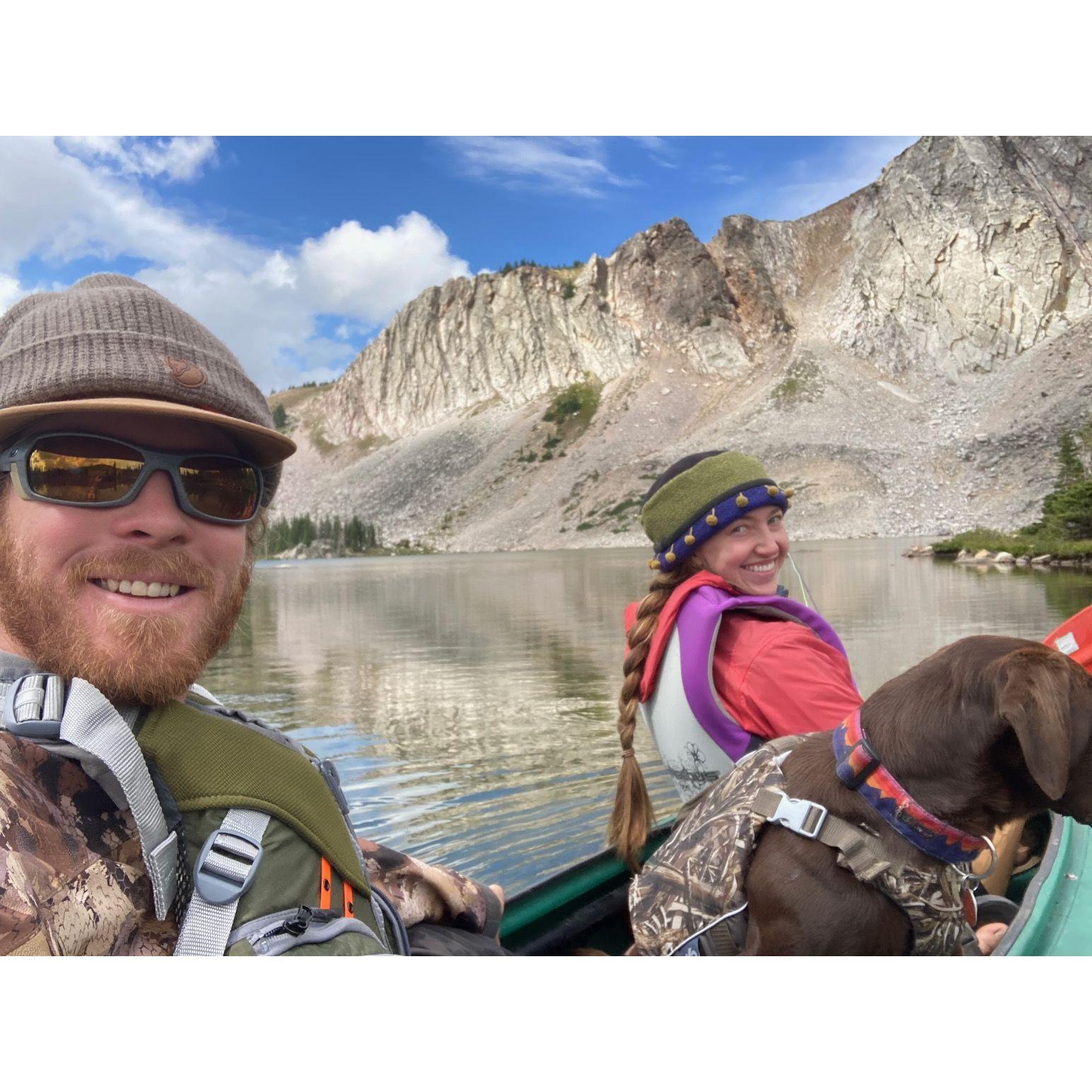 excellent fishing up in Wyo at one of our favorite spots