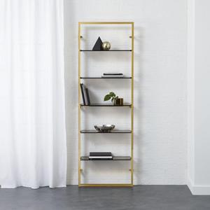 tesso bronze 84" wall mounted bookcase