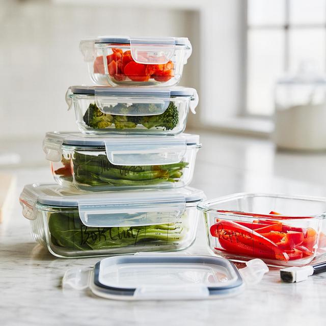 Sur La Table 10-Piece Glass Storage Container Set with Pen