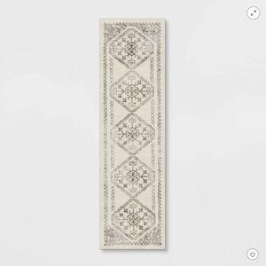 2'x7' Washable Runner Kensington Persian Style Cream Rug Cream - Threshold™