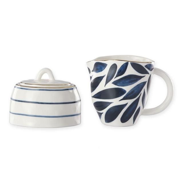 Lenox® Blue Bay Covered Sugar Bowl and Creamer Set