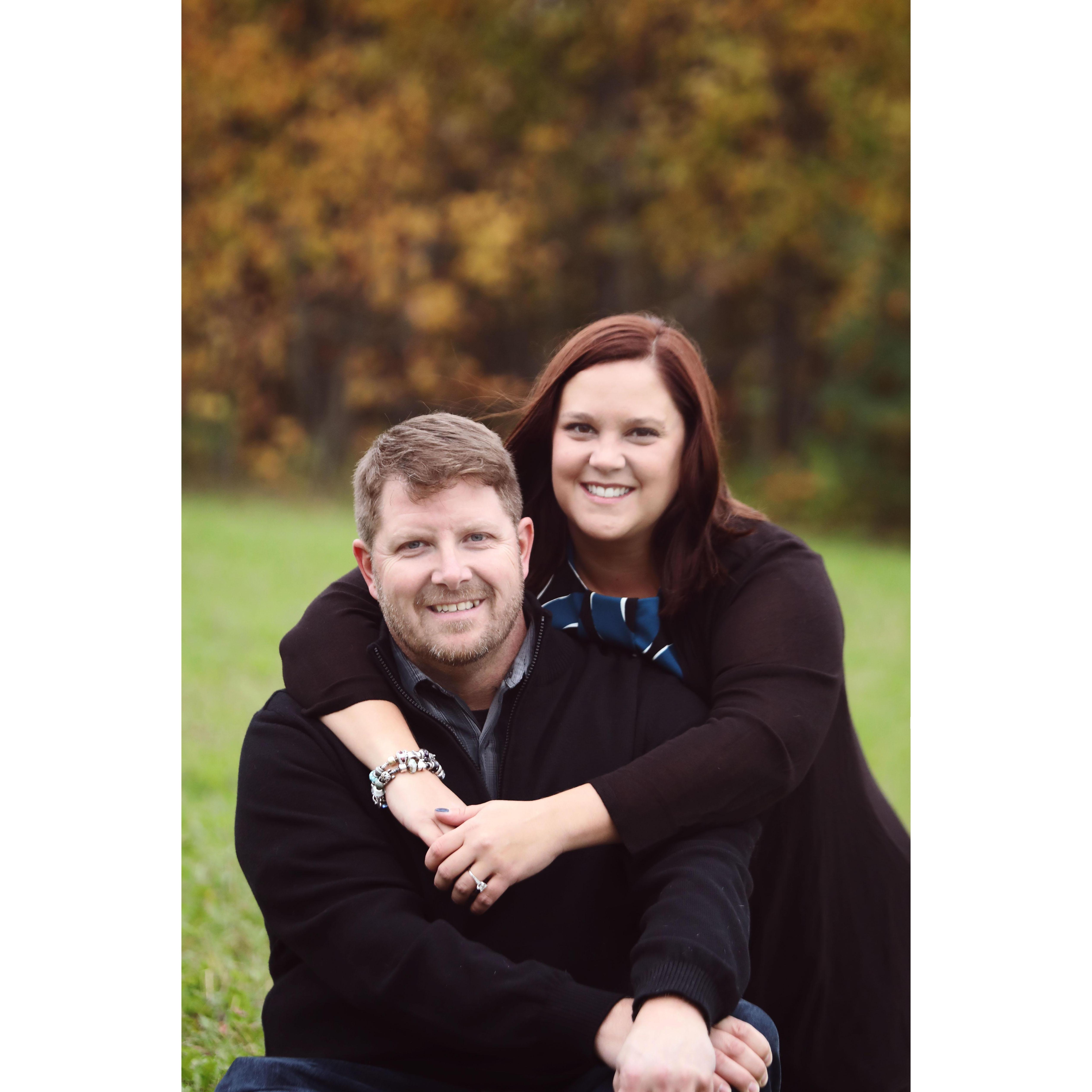 Engagement pictures at Whistler's Knoll vineyard.