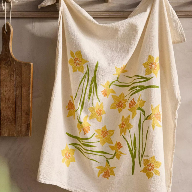 Daffodils Cotton Dish Towel