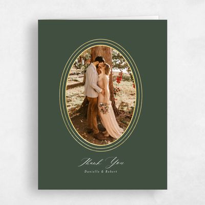 Evergreen Wedding Thank You - Visby Photo Foil