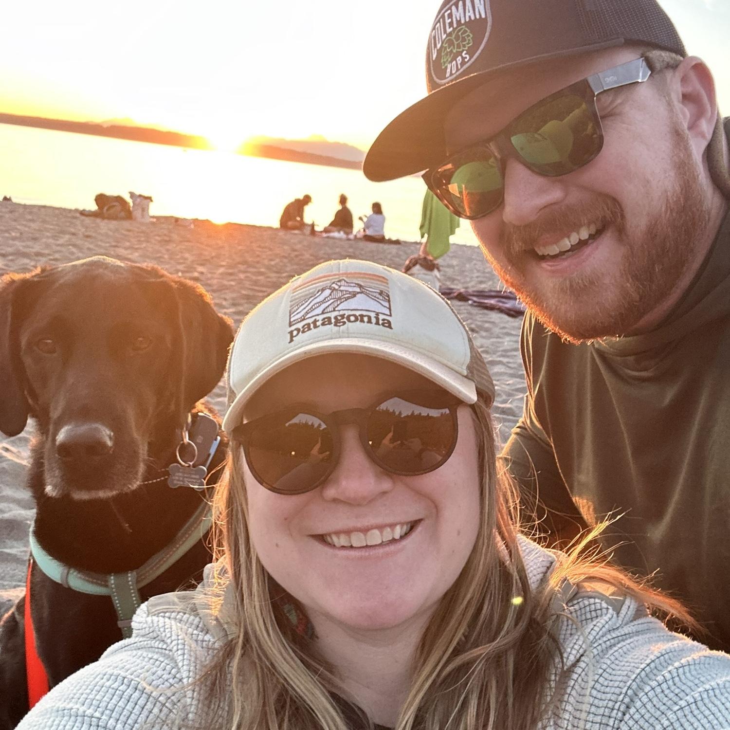 Takin' in the salty breeze at Golden Gardens.