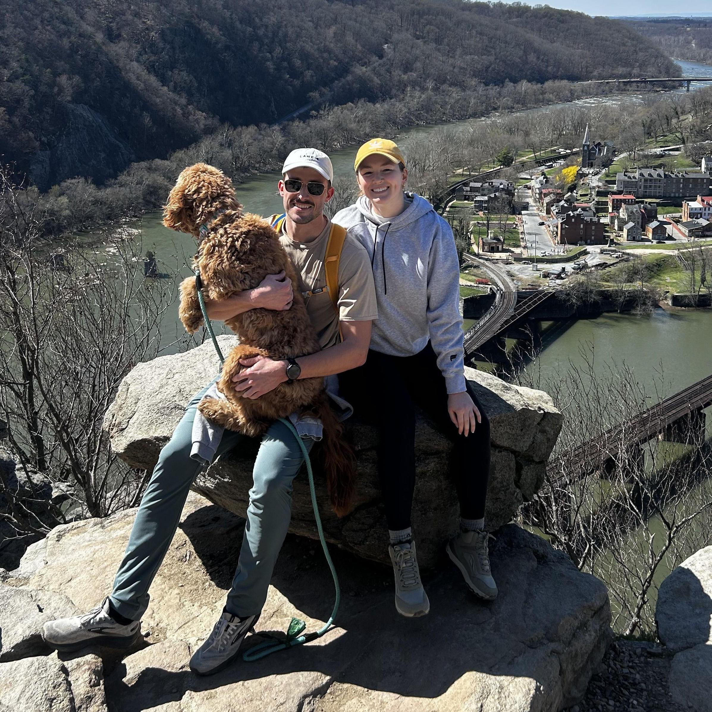 Hiking Harpers Ferry with our crazy pup