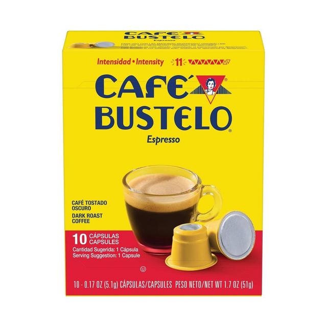 Cafe Bustelo Espresso Roast Coffee Pods - 10ct