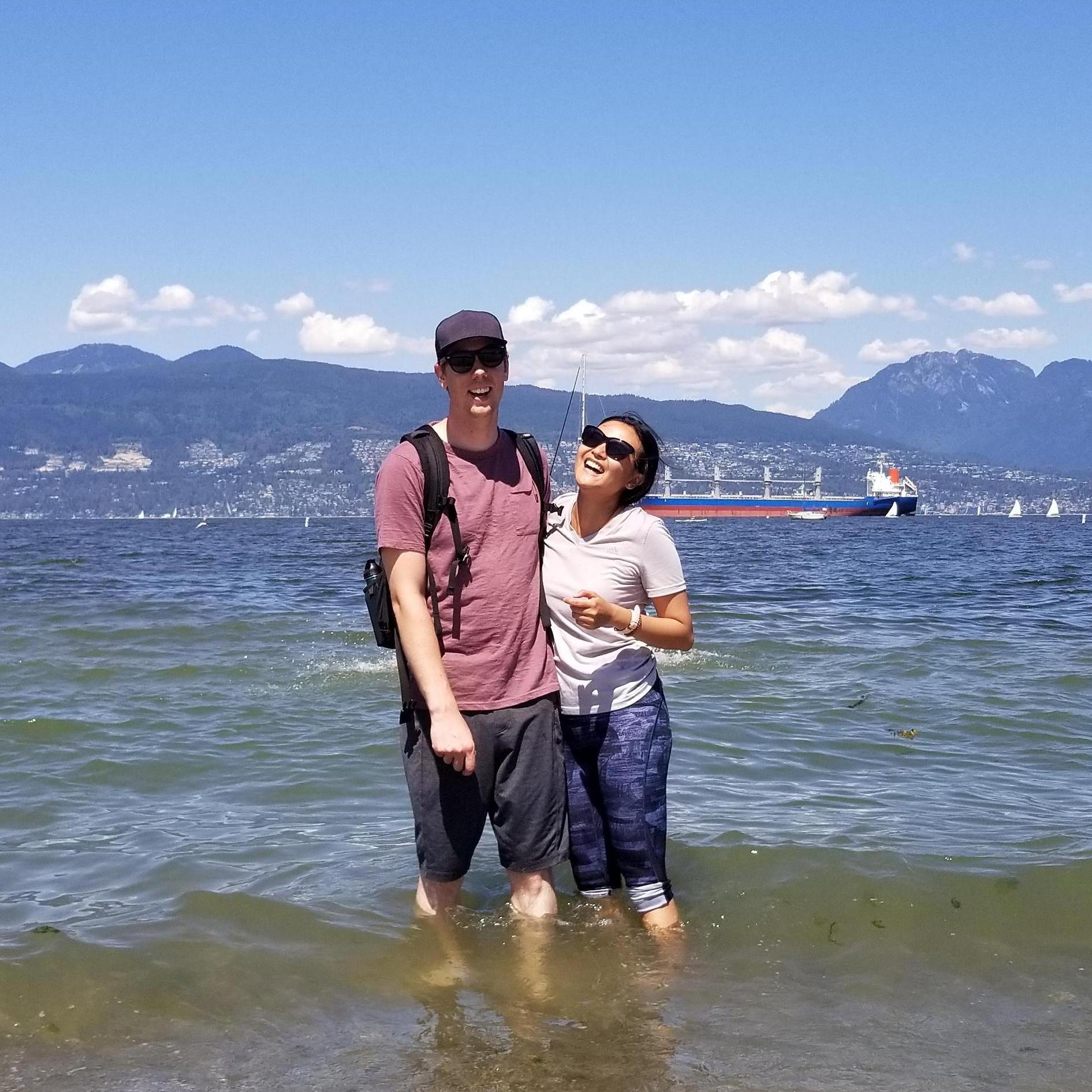 We always have the best time together. This one was at Jericho Beach in Vancouver.